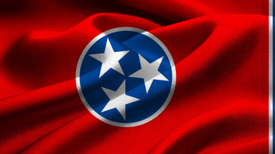 US state flag of Tennessee