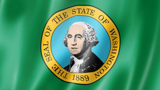 Washington flag, USA