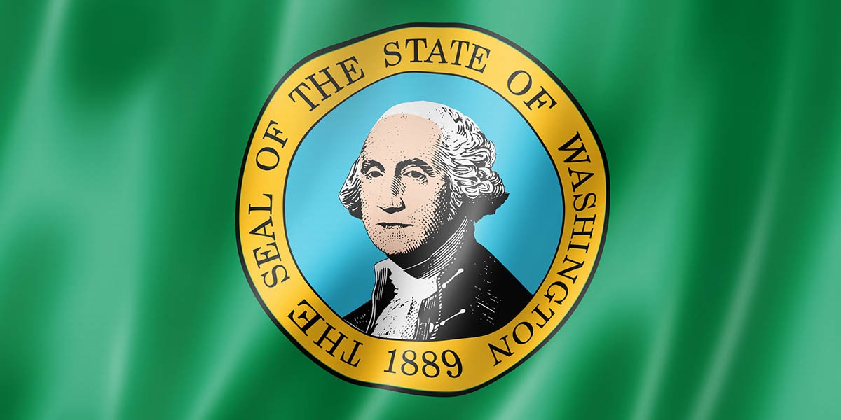 Washington flag, USA